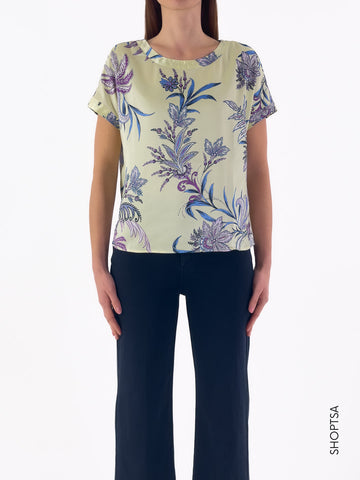 Blusa in twill RIPOSO