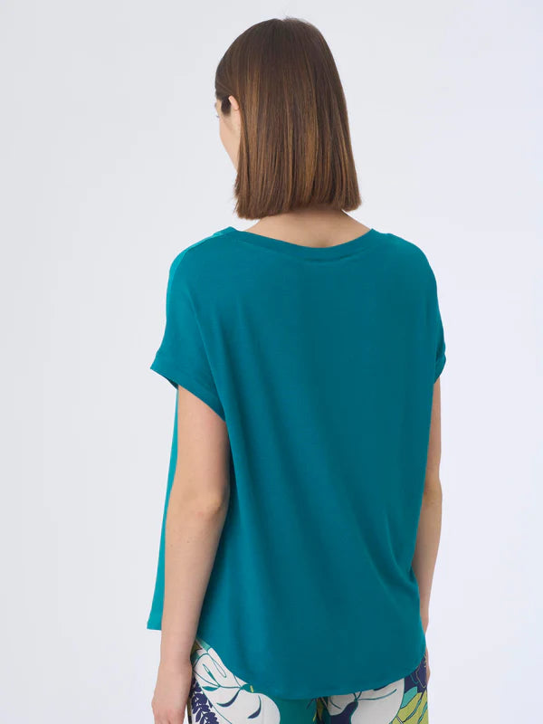 Viscose and jersey T-shirt DI25TX - RAGNO